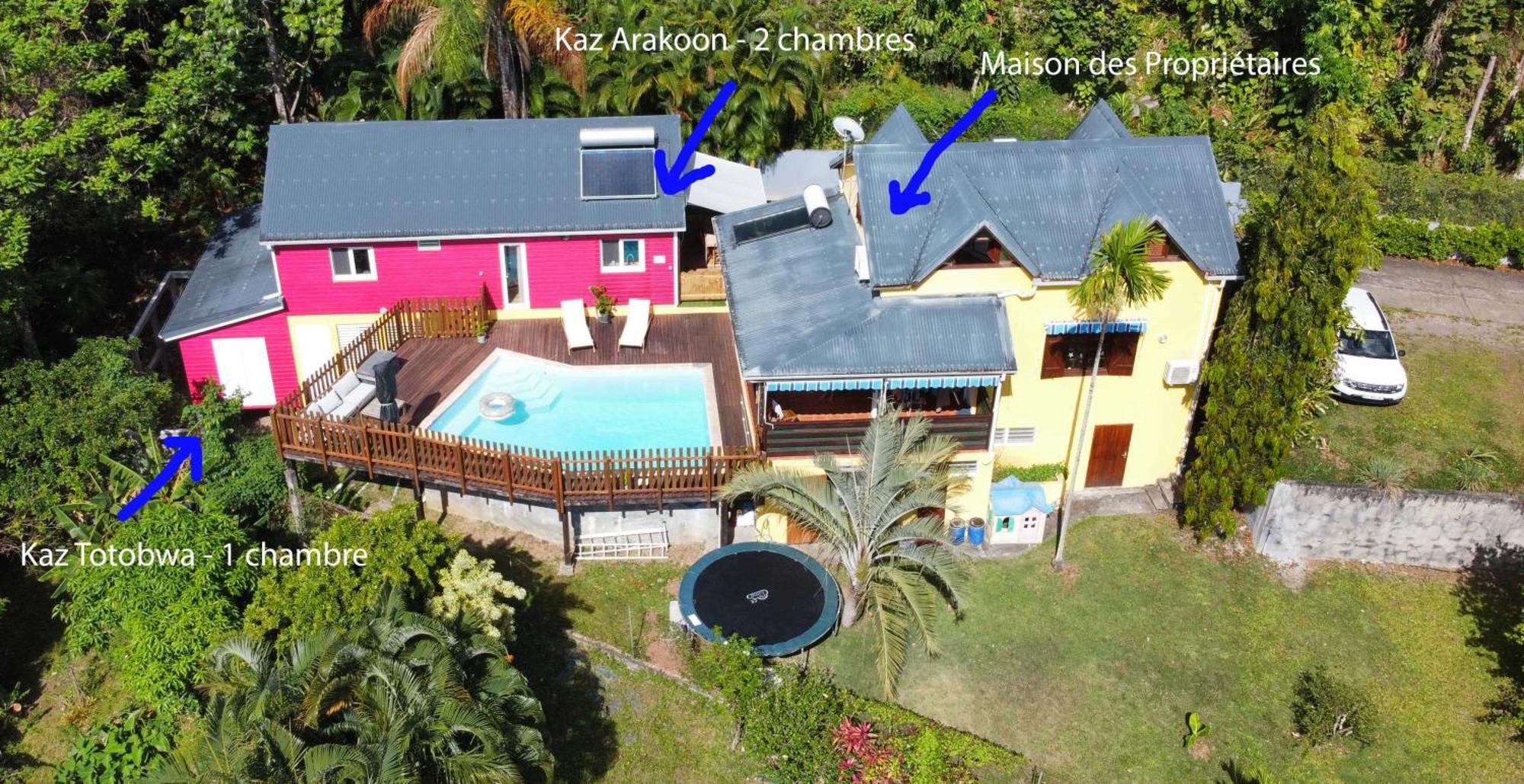 Kaz Kalina - Gites Avec Piscine Partagee Bouillante Exterior foto